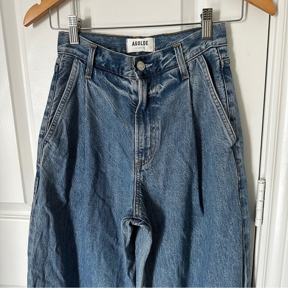 AGOLDE Ellis Trouser Jeans – Baffle, Wide Leg, Made in USA size 23 - Picture 4 of 15